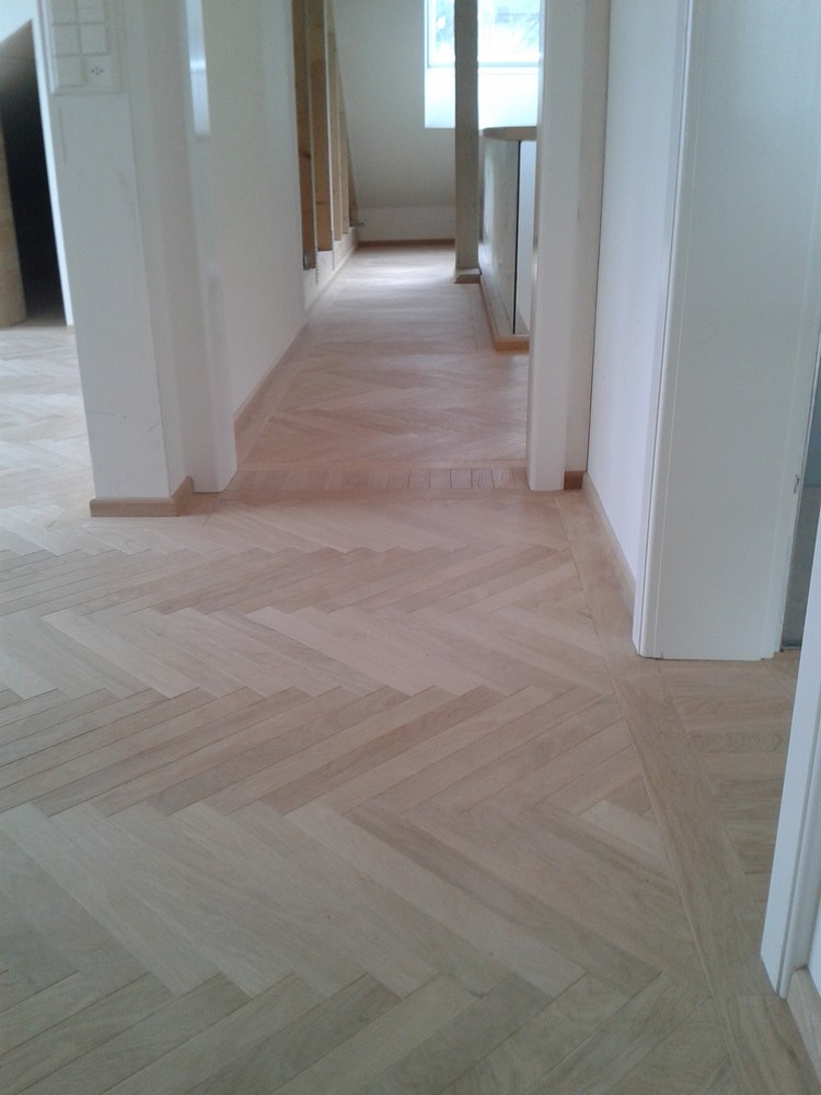 Solid herringbone oak flooring first grade